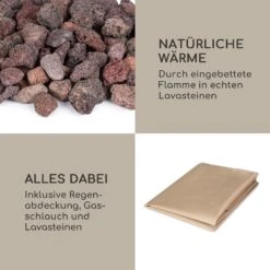 Vitina Gas-Feuerstelle 40.000BTU/13kW Abdeckung Edelstahlbrenner 14 Vitina Gas-Feuerstelle 40.000BTU/13kW Abdeckung Edelstahlbrenner -Gartenbedarf Geschäft 10039404 de 0006 logo