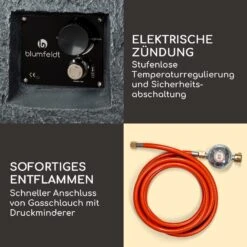 Andros Gas-Feuerstelle 40.000BTU/13kW Deckel Edelstahlbrenner -Gartenbedarf Geschäft 10039405 de 0005 logo