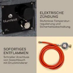 Anafi Gas-Feuerstelle 40.000BTU/13kW Abdeckung Edelstahlbrenner -Gartenbedarf Geschäft 10039410 de 0005 logo