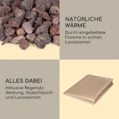 Anafi Gas-Feuerstelle 40.000BTU/13kW Abdeckung Edelstahlbrenner -Gartenbedarf Geschäft 10039410 de 0007 logo