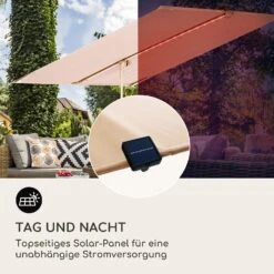 Blumfeldt Bayonne Sonnenschirm 130 X 180 Cm Polyester UV 50 Solar LED 16 Blumfeldt Bayonne Sonnenschirm 130 X 180 Cm Polyester UV 50 Solar LED -Gartenbedarf Geschäft 10040103 de 0006 logo