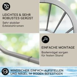 Orleans Gazebo 300 X 220 X 300 Cm Schiebedach UV-Schutz 50+ Leicht -Gartenbedarf Geschäft 10040119 de 0003 logo